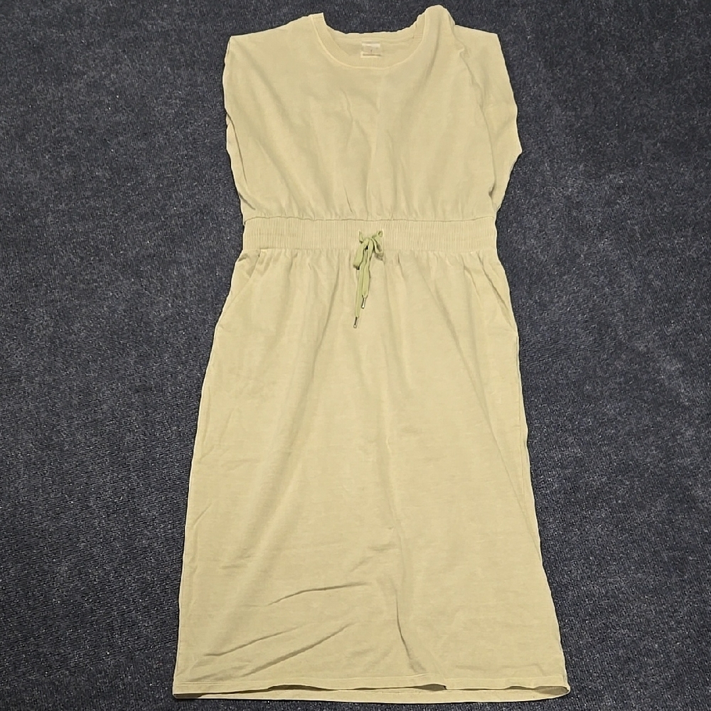 CALIA by Carrie Underwood Green Sheath Midi Dress Casual Sleeveless